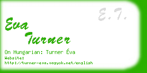eva turner business card