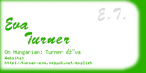 eva turner business card